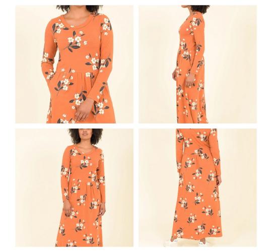 One Off Joblot of 3 Brakeburn Burnt Orange Primose Dress Size 8