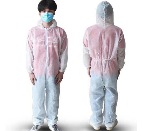 100pc HAZMAT SUIT SAFETY PROTECTION CLOTHING COVERALL DISPOSABLE White