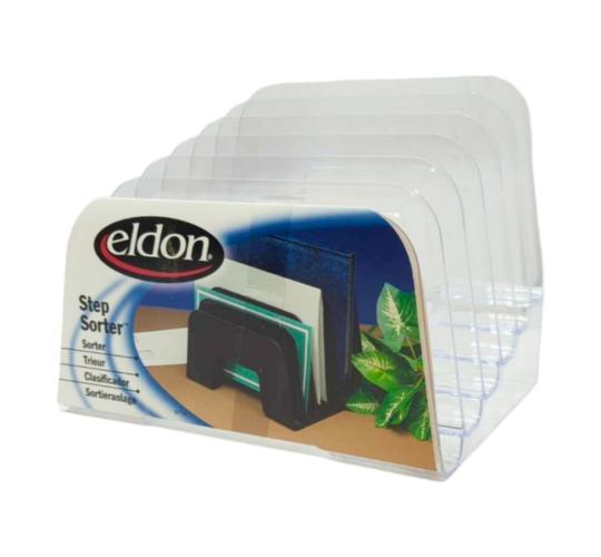 One Off Joblot of 24 Eldon Step Sorter - Acrylic, 6 Slots
