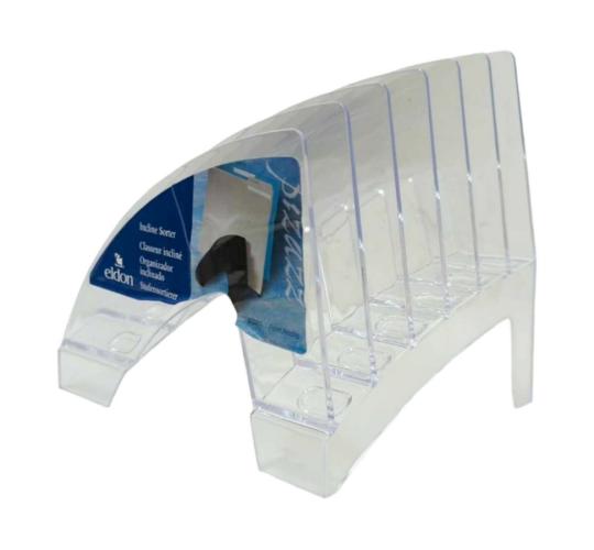 One Off Joblot of 36 Eldon Incline Sorter - Acrylic, 6 Slots