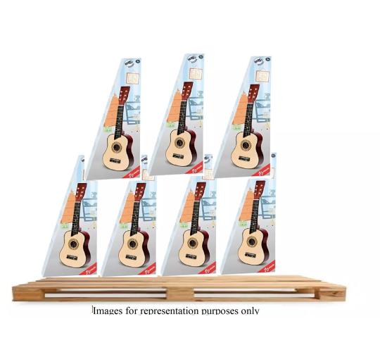 JOBLOT 120x Natural Children Guitar New Wood Toy Great Learn to Play Small RRP £2758.89