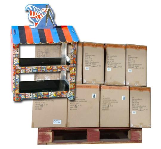 Pallet of Approx. 360 Ex-Chainstore Happy Birthday Comic Book Cake Stands