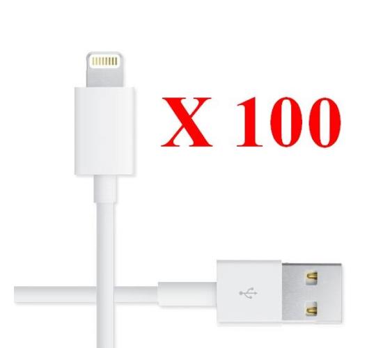 100 x Fits iPhone 6 7 8 X XS XR 11 12 13 14 Pro iPad Fast Charger Charging Cable Lead
