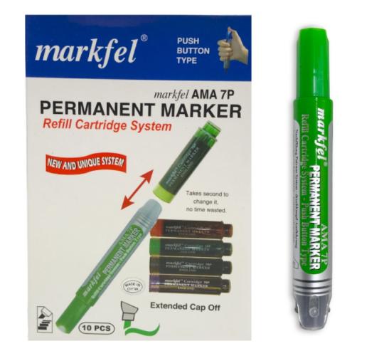 One Off Joblot of 50 Markfel Pack of 10 Green Permanent Markers