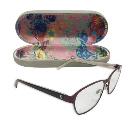 One Off Joblot of 15 George Gina & Lucy Optical Glasses - ROXSEE Matte Dark Red