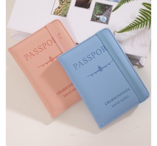  Passport Covers Holder - Waterproof Leather Passport Holder Case, Travel Wallet for Women and Men (pink)