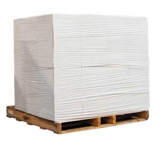 1800 Rolls Pallet Stretch Wrap White Opaque 400mm x 200m 20mu +-5% tolerance 1.50kg Gross