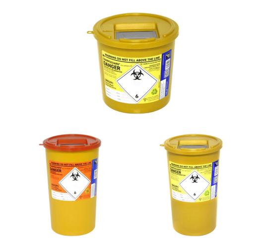 One Off Joblot of 38 Mixed Sharpsguard Eco Waste Containers - 2.5 & 5