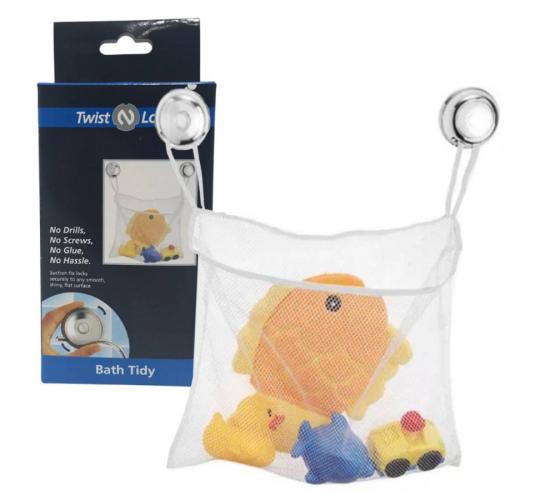 Wholesale Joblot of 80 Croydex Twist 'N' Lock Bath Tidy - Bathroom Storage