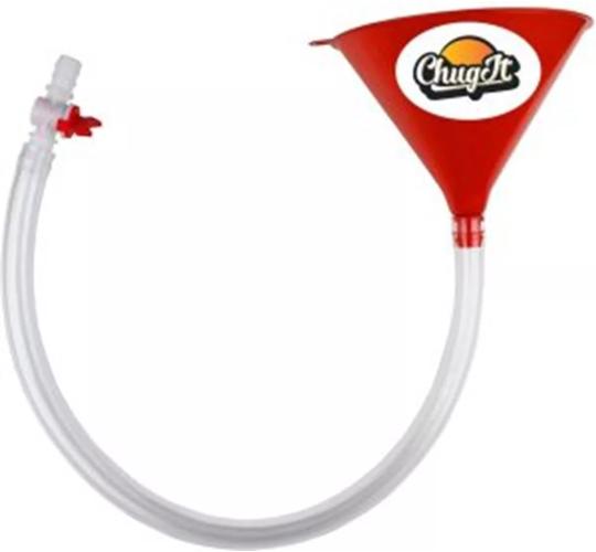 Job Lot of 200 "Chugit" Beer Bong Funnel with Valve and 70cm Tubing