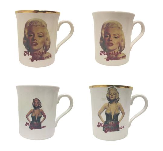 One Off Joblot of 284 Mixed Marilyn Monroe Vintage 1980's Gift Mugs