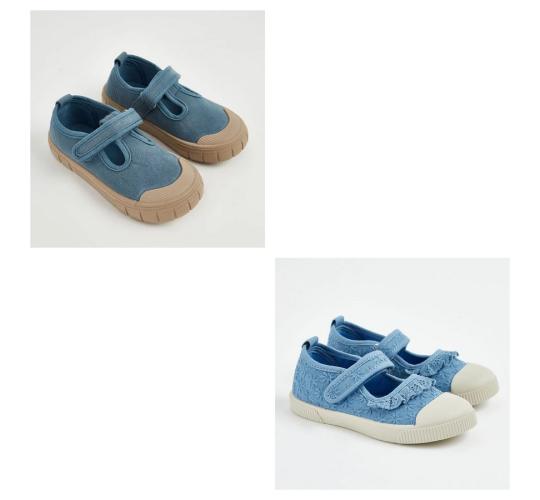 One Off Joblot of 4 Kid's Ex-Chainstore Mixed Canvas Shoes
