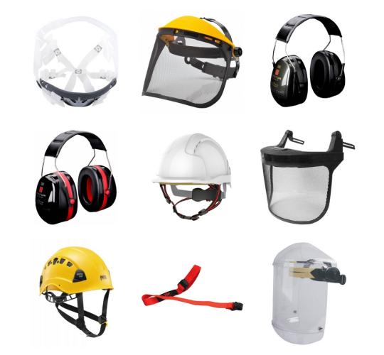 One Off Joblot of 286 Mixed Work Safety Headgear - Helmets, Defenders, Etc.