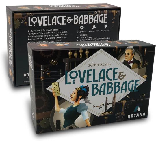 Lovelace and Babbage Educational Strategy Card Game for Maths and Computer Programming Learning