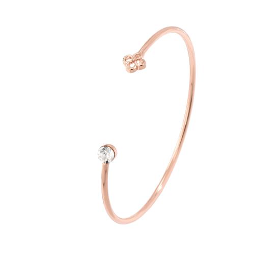20pcs-Rose Gold Plated Cuff Bracelet with Swarovski Crystal|GCJ476|UK SELLER