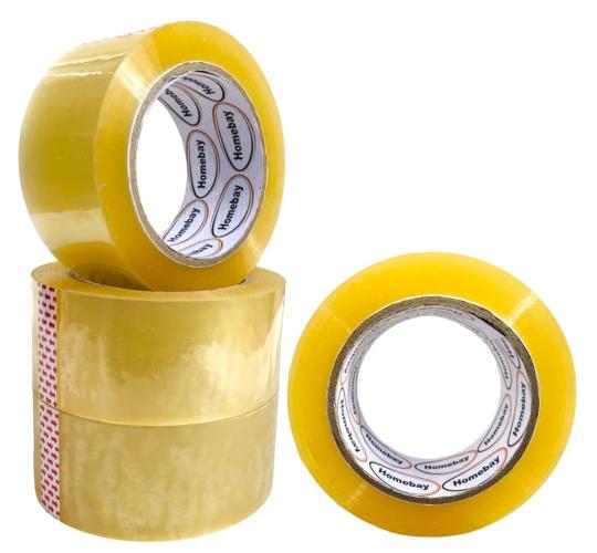 Clear Packing Tape 48mm x 120 Meters Jumbo Rolls -  Pack of 6 - 45 micron strong heavy duty