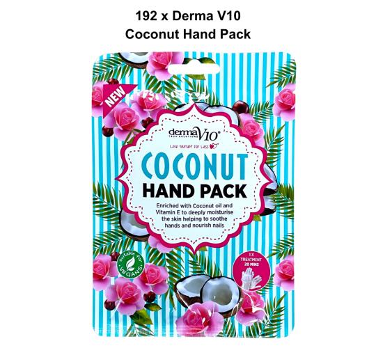 Derma V10 Deeply Moisturising Coconut Hand Pack – 192 Units
