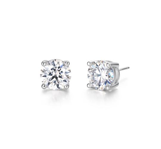 10 Pairs - S925 Sterling Silver Moissanite Salitaire 0.5 carat 5mm Stud Earrings|GCJSE145|UK SELLER