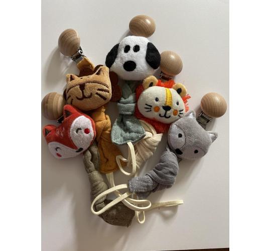 50 Assorted Animal Dummy Clips 