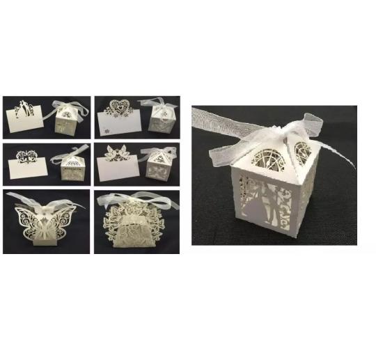 Approx 145000 pcs Wedding Sweets Favour Boxes With Ribb Table Decorations joblot