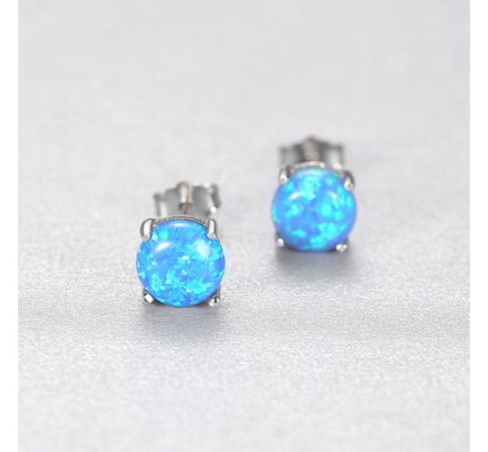10 Pairs - Luxury Silver Tone Blue Stud Crystal Earrings|GCJS014 (GCC158)|UK SELLER