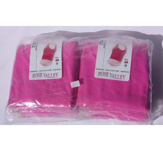 SEAMFREE STRETCHY SLEEVELESS TOP in Hot pink UK size S M Limited Edition SCOOP NECKLINE