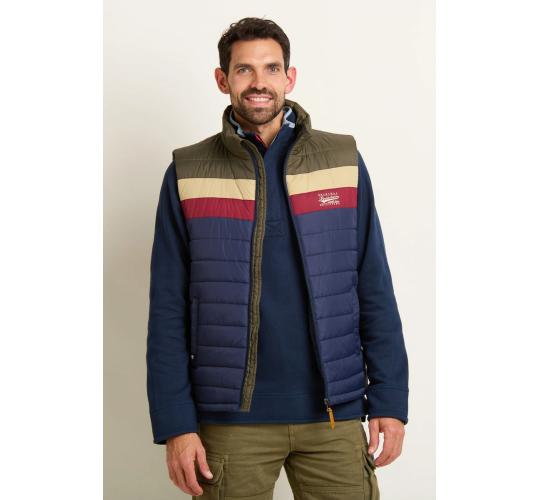 One Off Job Lot of 11 Brakeburn Men's Retro Stripe Gilet