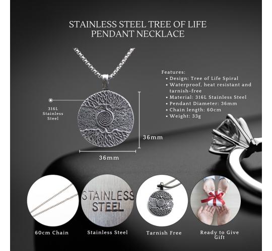 12pcs-Gifts for Father/Brother/Son-in-Law Stainless Steel Necklace Personalise Message|GCJ595-Father/Brother/Son-in Law MSG|UK SELLER
