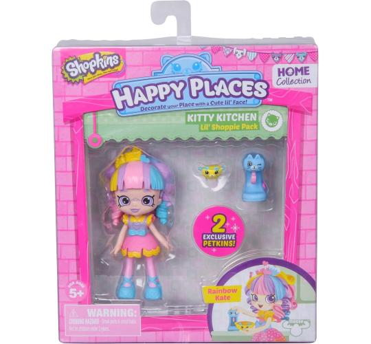 Shopkins Happy Places Lil Shoppie Doll Pack - Rainbow Kate 