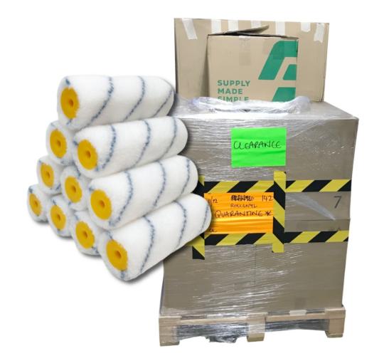 Pallet of 1,420 Velour Thick Push-On 6" Roller Refills