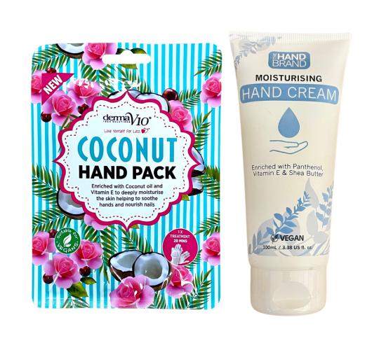 Coconut Hand Packs & Vegan Hand Cream Bundle