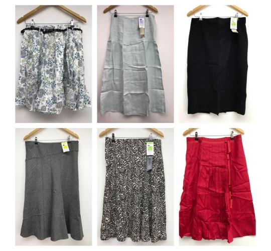One Off Job Lot of 17 Ladies Debranded Skirts - Mixed Designs!