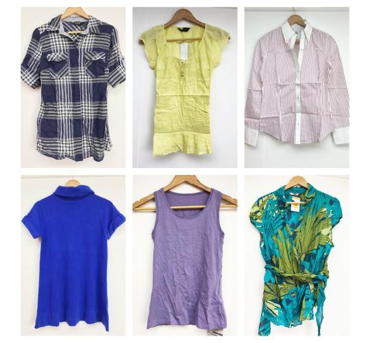 One Off Job Lot of 49 Ladies Debranded Tops - Mixed Designs!