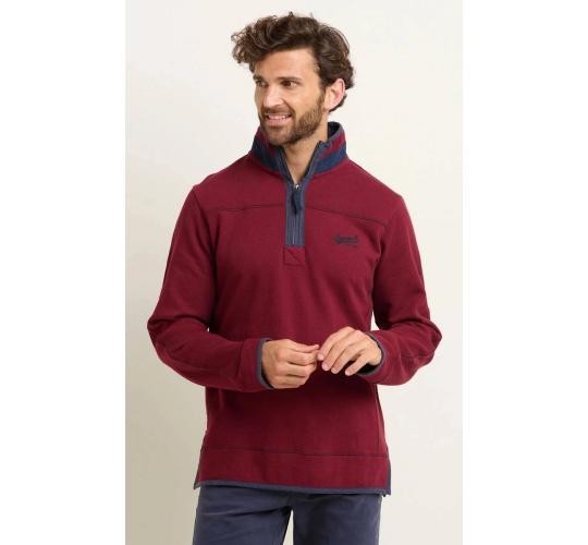 One Off Job Lot of 7 Brakeburn Men's Pique Quarter Zip Sweatshirt