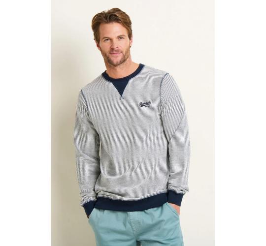 One Off Job Lot of 7 Brakeburn Men's Stripe Crew Neck Sweat