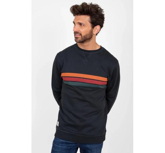 One Off Job Lot of 4 Brakeburn Men's Stripe Crew Neck Sweat