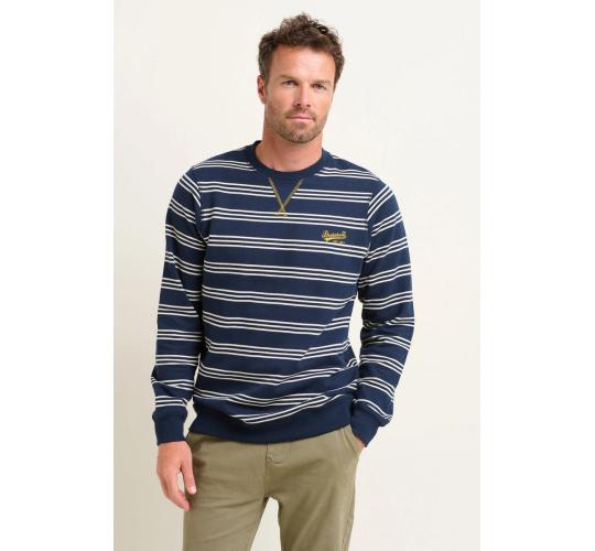 One Off Job Lot of 5 Brakeburn Men's Stripe Crew Neck Sweatshirt