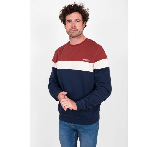 One Off Job Lot of 4 Brakeburn Men's Colour Block Crew Neck Sweatshirt
