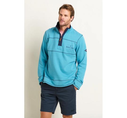 Wholesale Job Lot of 3 Brakeburn Men's Blue Marl Quarter Zip Sweat