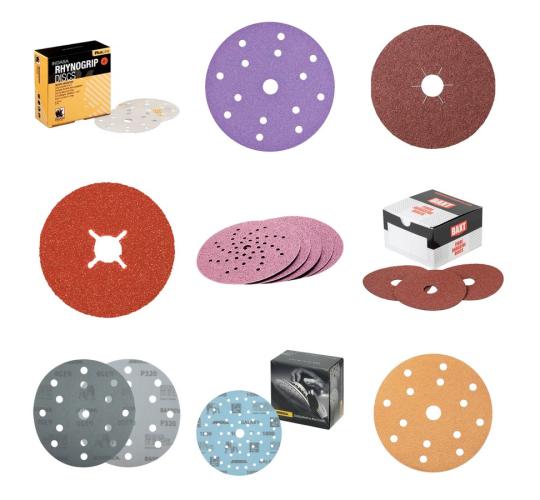 One Off Job Lot of 175 Mixed Boxes of Abrasive Sanding Discs