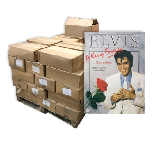 One Off Pallet of 596 Elvis A King Forever Book By Robert Gibson