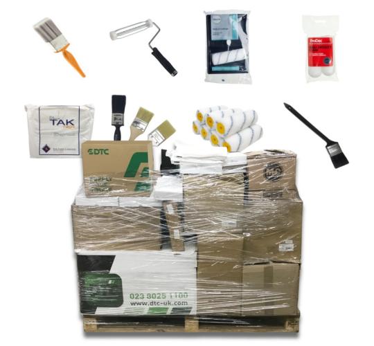 Pallet of 2,254 Mixed Painting & Decorating Supplies