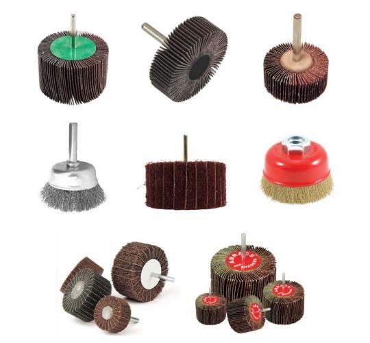 One Off Job Lot of 166 Abrasive Flap Wheels & Wire Brushes