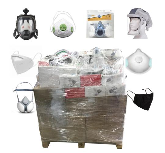 Pallet of 181 Mixed Branded Respiratory PPE & Face Mask Packs