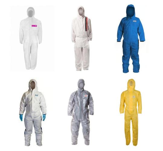One Off Job Lot of 272 Mixed Disposable Chemical Coveralls & Protective Suits