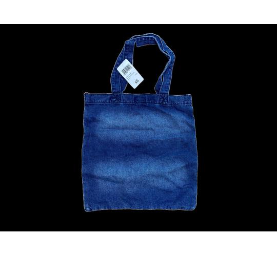 Washed denim shoulder bag