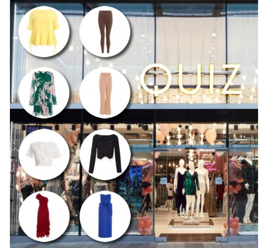 Wholesale Job Lot of 500 Women's QUIZ Clothing - Dresses, Tops, Trousers, Etc.