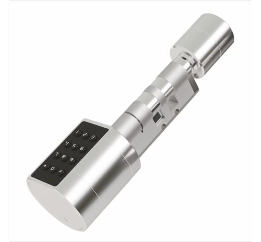 Smart App Controlled Adjustable Cylinder doolock with fingerprint & keypad opening