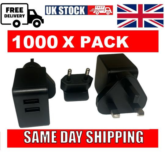 1000 X usb charger plugs for iphone huawei samsung job lot trader esellers car boot
