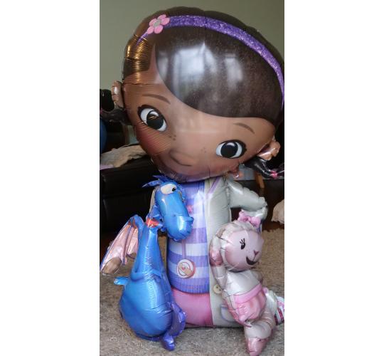 88 x Doc McStuffins Giant Air walker Foil Balloon Disney 46" TALL Helium or Air RRP £1187.12